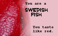 I Am A Swedish Fish (How cool is that?)